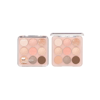 ETUDE Whipping Play Color Eyes 11.75g eyeshadow palette with versatile neutral and warm shades in matte and shimmer finishes