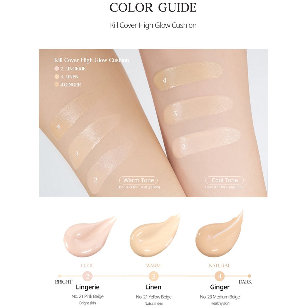 CLIO Kill Cover High Glow Cushion Set (+Refill) - Le Panda BEAUTÉ