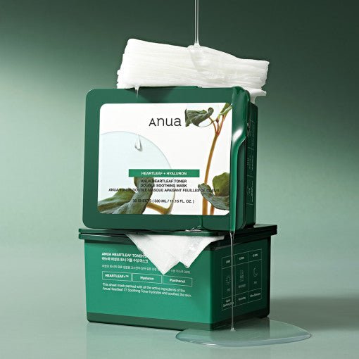 Anua Heartleaf Toner Double Soothing Mask 30 Sheets(330ml) - Le Panda BEAUTÉ