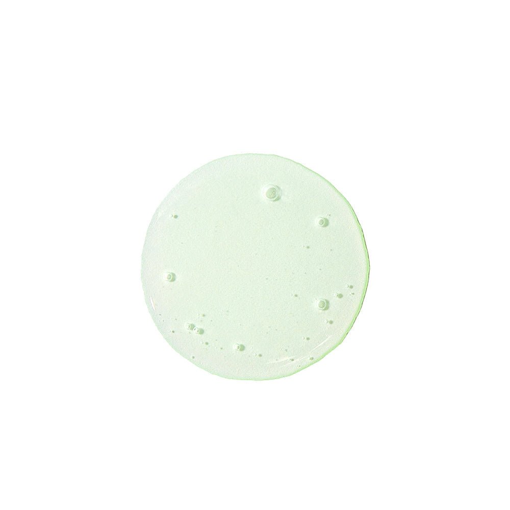 Clear gel texture swatch showcasing the intensive care benefits of VT Cica Reti-A 7 Days Mask 110g