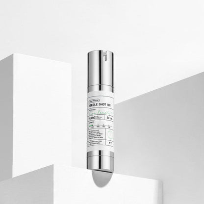 VT Reedle Shot 100 50ml in sleek silver and white packaging for deep nourishment and skin revitalization benefits