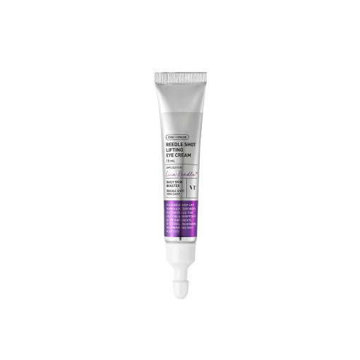 VT Reedle Shot Lifting Eye Cream Refill Only 15ml tube with silver cap and purple label enhancing skin elasticity benefits
