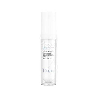 VT TX-toning Essence 1000 Shot 30ml in a clear bottle with white pump delivering a brightening effect for skin care