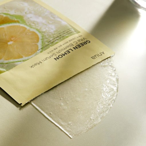 Anua Green Lemon Vita C Blemish Serum Mask 25ml X 10ea - Le Panda BEAUTÉ