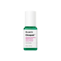 Dr.Jart+ Cicapair Intensive Soothing Repair Serum 30ml in green bottle with white cap and calming formula label