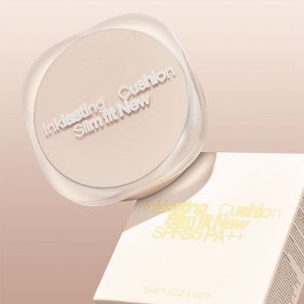 Compact cushion foundation with slim fit design and SPF35 PA++ protection in soft beige shade