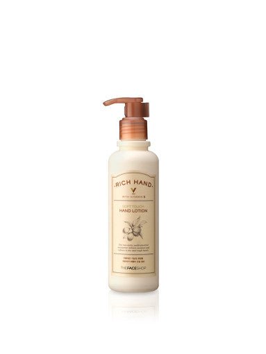 Tall beige pump bottle of soft touch hand lotion with natural skin care design and moisture boost benefits