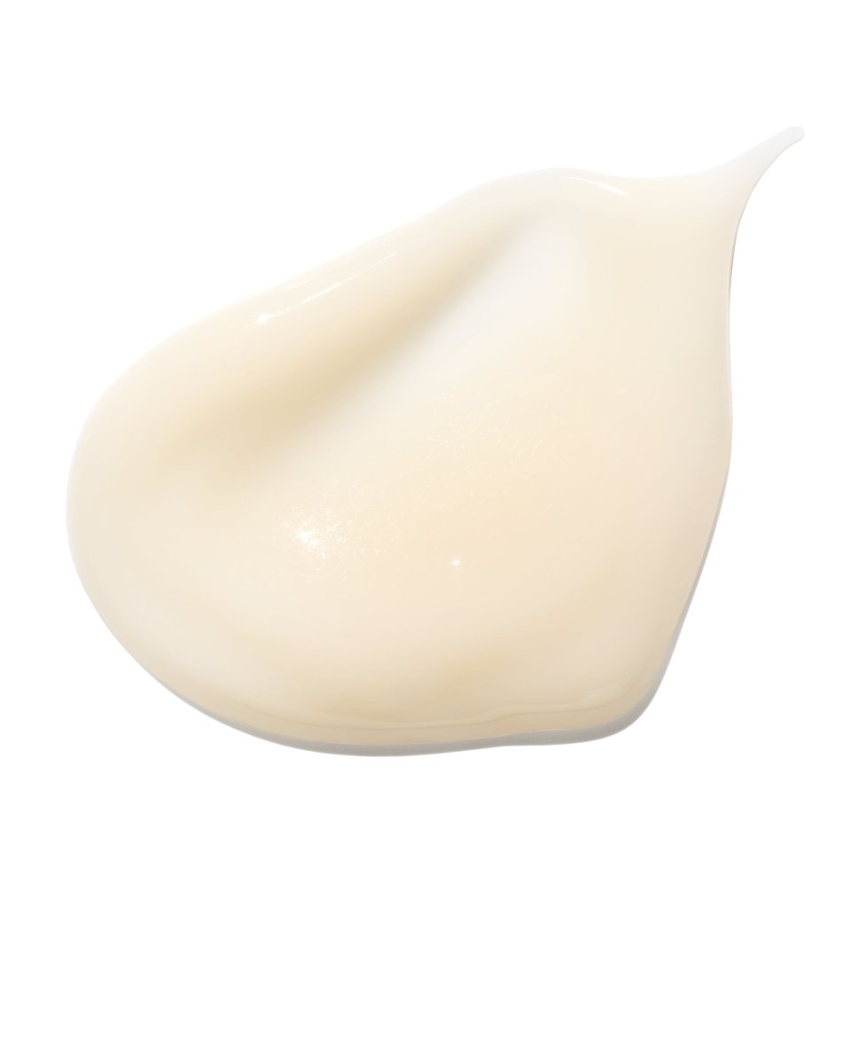 Light ivory serum texture with smooth consistency representing skin-smoothing benefits of luxury skincare product