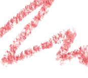 Soft coral pink lip liner strokes showing smooth, blendable texture and precise application benefit