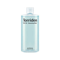 Torriden Dive In Low Molecular Hyaluronic Acid Cleansing Water 400ml in clear light blue bottle with vegan formula