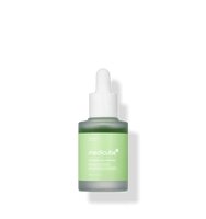 medicube Exosome Cica Ampoule 30ml in frosted glass dropper bottle with green label for rapid skin relief