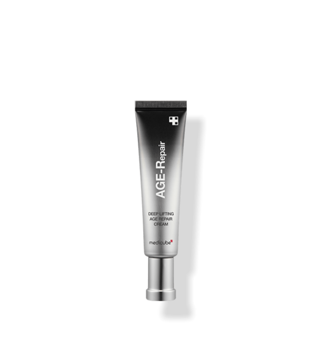 medicube Deep Lifting Age Repair Cream 30ml in sleek black and silver tube for enhanced skin elasticity and firmness