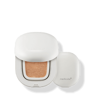 medicube Pro Glutathione Velvet Cushion SPF50+ 15g in white compact with applicator for strong coverage