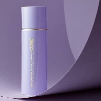 LANEIGE Perfect Renew 5D Sun Protector Essence SPF50+PA++++ 50ml in sleek lavender bottle with enhanced protection benefits