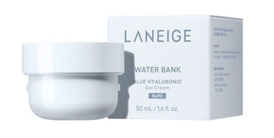 LANEIGE WATER BANK BLUE HYALURONIC Gel Cream (refill) 50ml in white jar and box for intense hydration care