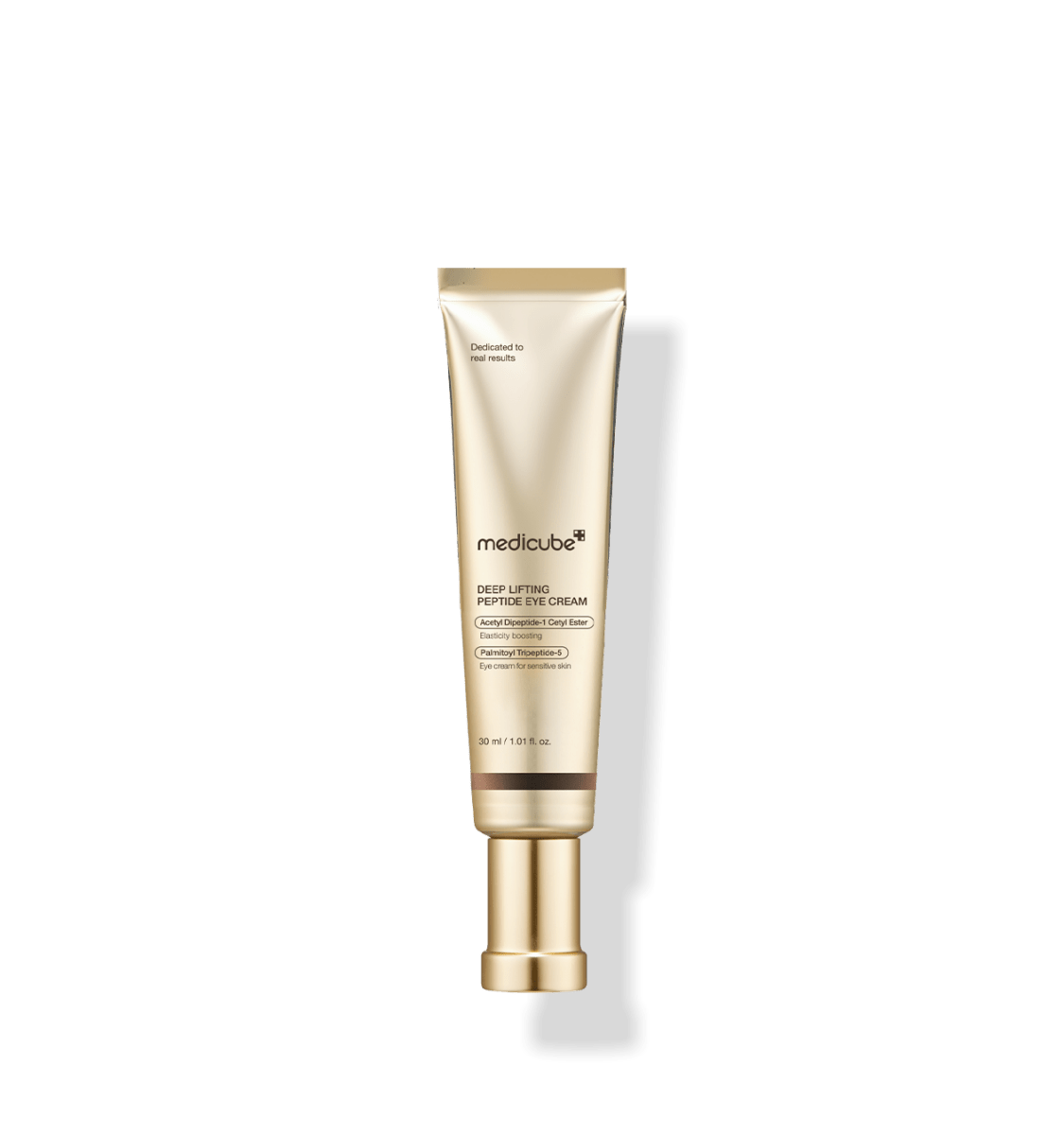 medicube Deep Lifting Peptide Eye Cream 30ml [NEW] in gold tube with intense firming formula for delicate eye care