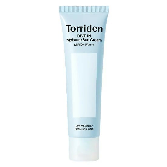Torriden DIVE IN Moisture Sun Cream tube with sun protection and hyaluronic acid