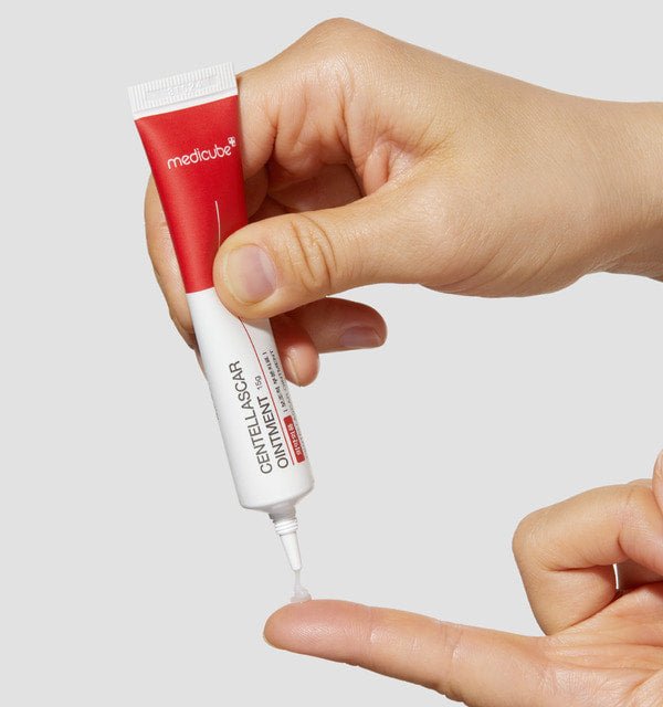 medicube Centellascar Ointment 15 g tube dispensing clear ointment for intensive skin care treatment