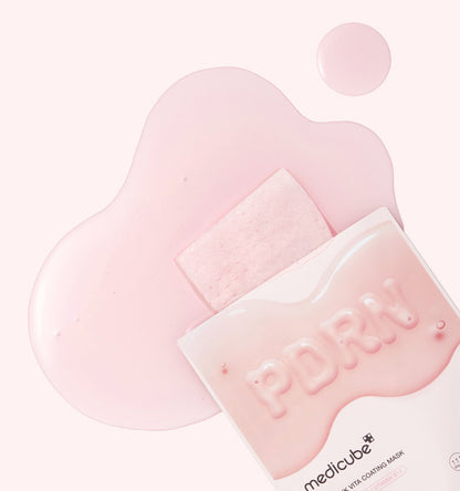 medicube PDRN Pink Vita Coating Mask 22g X 5ea pink liquid and soft textured mask for improved radiance