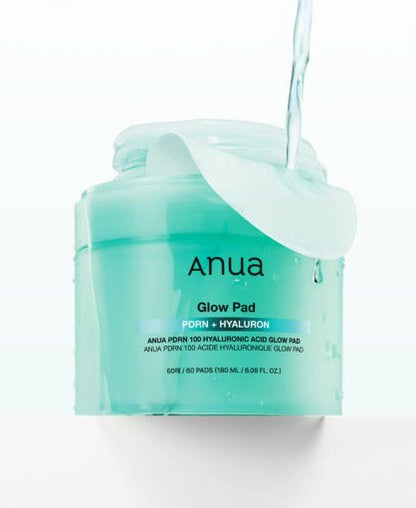 Anua PDRN 100 Hyaluronic Acid Glow Pad 60P/180ml - Le Panda BEAUTÉ