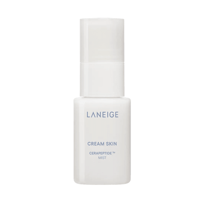LANEIGE Cream Skin Cerapeptide Mist 30ml in white bottle delivering a moisture boost for hydrated skin care