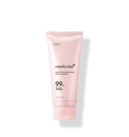 medicube cleanser in pink tube with moisturizing formula for deep cleansing and skin nourishment