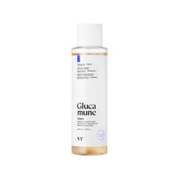 VT Glucamine Toner 200ml - VT Cosmetics in clear bottle offering triple moisturizing for hydrated and sensitive skin.