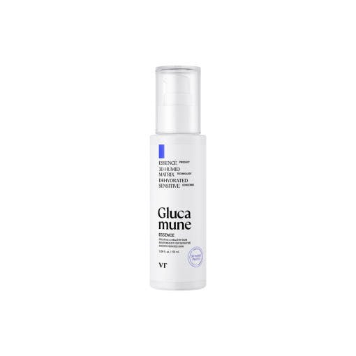 VT Glucamune Essence 100ml in white pump bottle designed for instant hydration and soothing sensitive skin