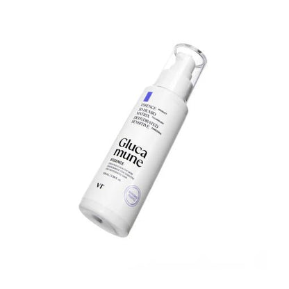 VT Glucamune Essence 100ml white bottle with pump cap designed for instant hydration skincare routine