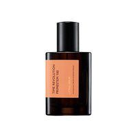 Dark amber bottle of lifting serum with peach label and black cap highlighting anti-aging benefits on white background