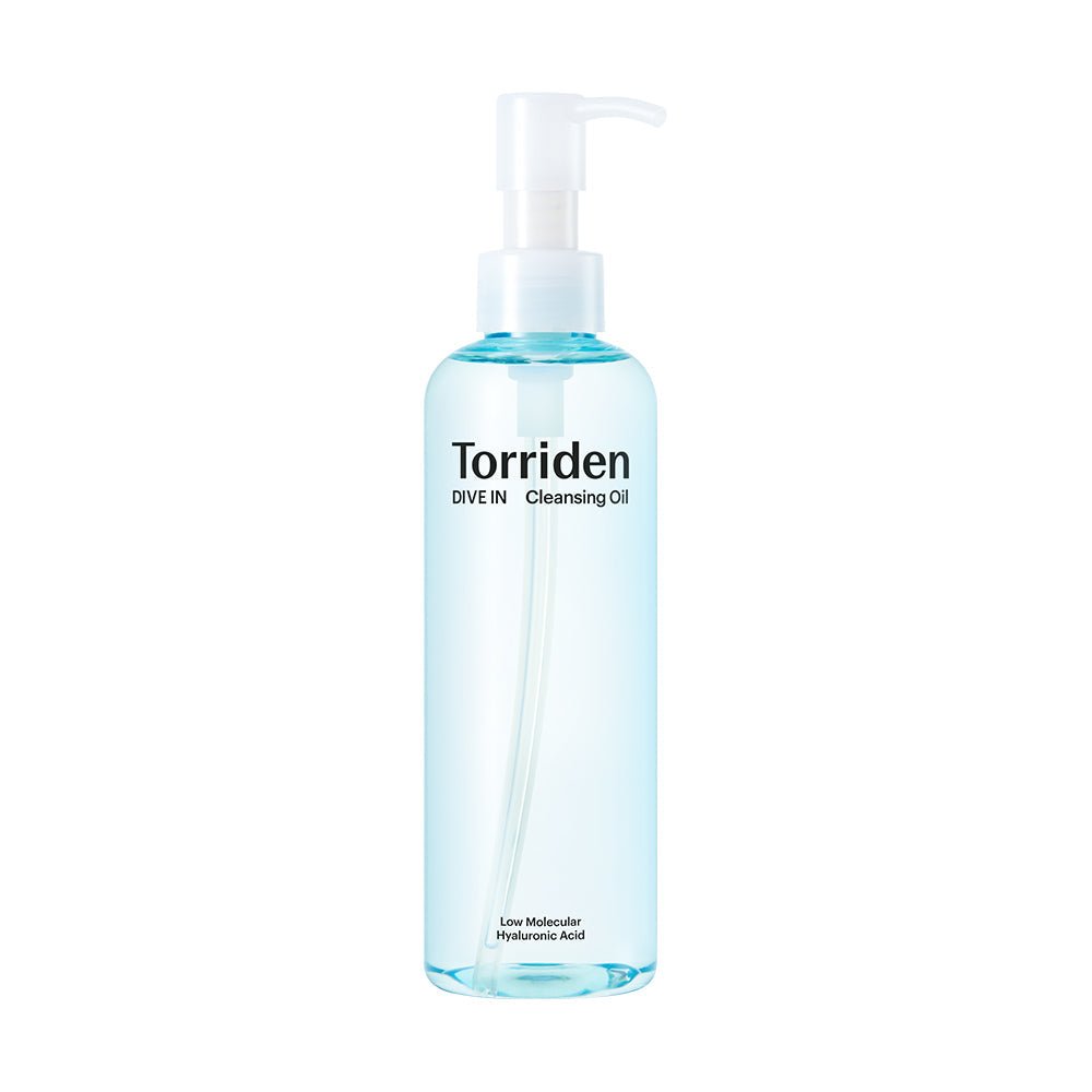 Torriden DIVE IN Low Molecular Hyaluronic Acid Cleansing Oil 200ml bottle for deep cleansing skincare.