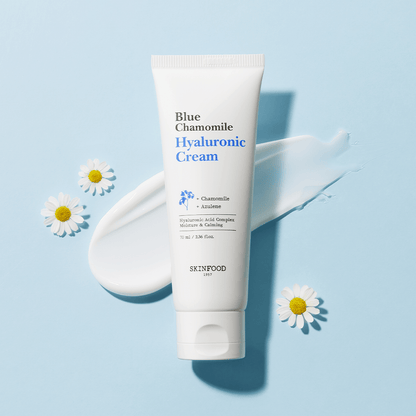 SKINFOOD Blue Chamomile Hyaluronic Cream 70ml - Le Panda BEAUTÉ