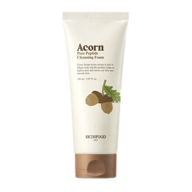 SKINFOOD Acorn Pore Peptide Cleansing Foam 150ml - Le Panda BEAUTÉ