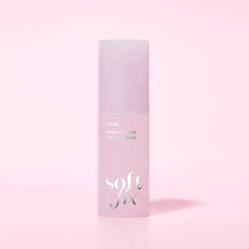 ETUDE Soft Fix Makeup Fixer 50ml in pastel pink bottle offering a long-lasting hold for makeup setting