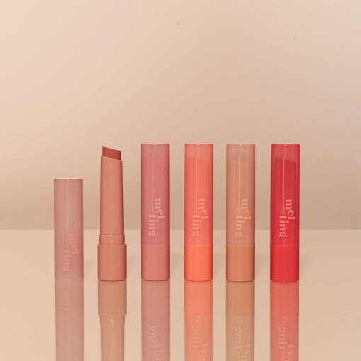 ETUDE Ginger Sugar Melting Balm 2.3g in five warm shades with smooth texture and hydration boost finish