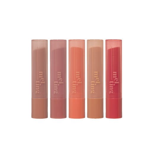 ETUDE Ginger Sugar Melting Balm 2.3g lip balms in five shades offering a hydration boost with smooth application