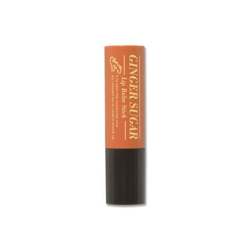 ETUDE Ginger Sugar Lip Balm Stick 3.7g in warm brown packaging designed for hydration boost benefits