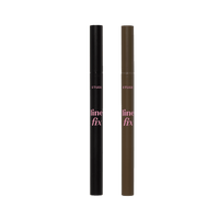 ETUDE Line Fix Brush Liner 0.5g in sleek black and brown tubes with long-lasting formula for precise lines
