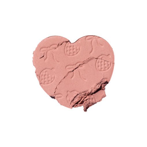 ETUDE Heart Flutter Blusher 4g #Pinkarchive heart-shaped pink powder blush with embossed cherry design and textured finish