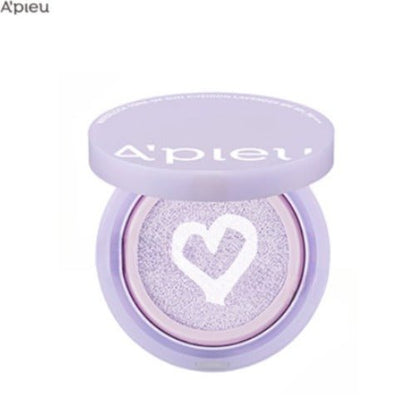 A'pieu Waterlock Tone Up Sun Cushion Lavender SPF50+ PA++++ 15g with lavender tone and radiant complexion effect
