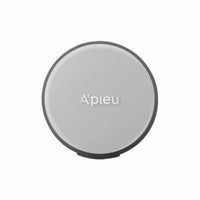 A'pieu Waterlock Finisher Super Velvet MINI 7g compact in sleek light gray with sebum control finish for smooth skin