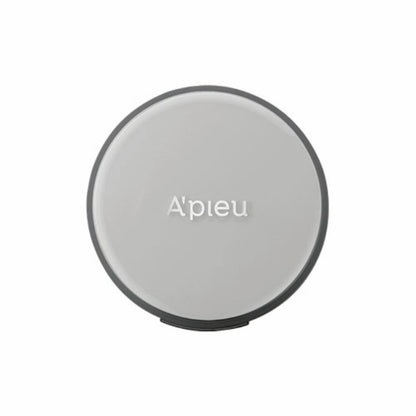 A'pieu Waterlock Finisher Super Velvet MINI 7g compact in sleek light gray with sebum control finish for smooth skin