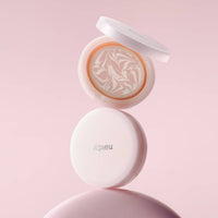 A'pieu Waterlock Skincare Primer Pink 14.7g with marbled cream pattern in soft pink compact for brightening effect