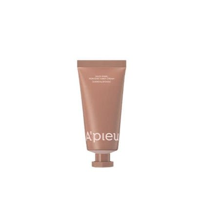 A'piew Juicy Pang Perfume Hand Cream 30ml #Sandalwood in matte brown tube with hydration boost benefits