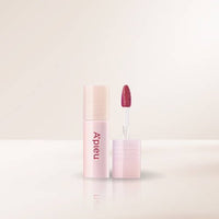 A'pieu Juicy Pang Dewy Glow Tint Mini 2g (3 Colors) with open applicator showing deep pink tint and hydration focus