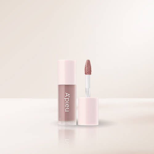A'pieu Juicy Pang Bare Cream Blush Mini 2.3g (3 Colors) in soft pink packaging with doe-foot applicator for long-lasting wear