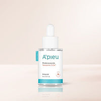 A'pieu Madecassoside Tetrasome CICA Ampoule 30ml in clear bottle with white dropper for instant calming skin care