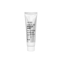 VT Garlic AC Reedle Shot Gel Cream 50ml in silver tube designed for clear complexion and blemish care benefits