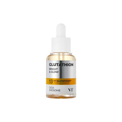 VT G2 Glutathione Brightening Ampoule 30ml in clear bottle with dropper for radiant skin and enhanced glow care