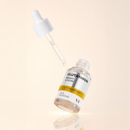 VT G2 Glutathione Brightening Ampoule 30ml clear serum bottle with dropper for radiance boost skincare benefits